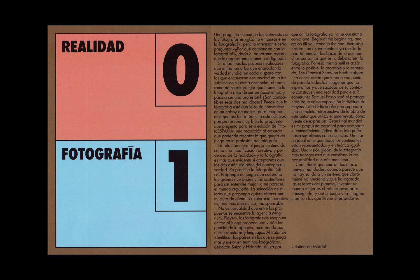 PHotoEspaña Tres Tipos Gráficos